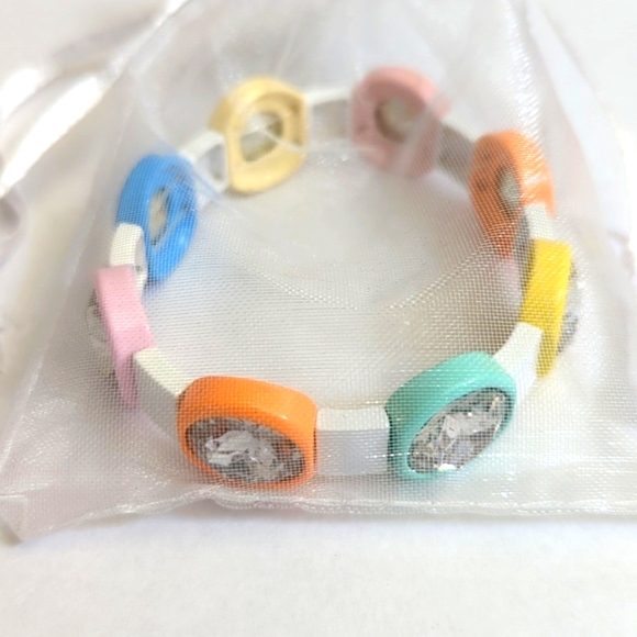 NEW Plunder Lilibet Large 7" Multi-Color Stretch Bracelet - Picture 4 of 5